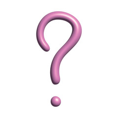 Naklejka premium 3d question mark clipart Single element for design