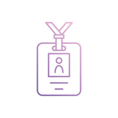 Id Card icon vector stock illustration