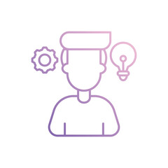 Skill icon vector stock illustration