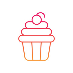 Cupcake Vector icon