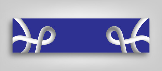 3d dynamic blue linkedin banner design