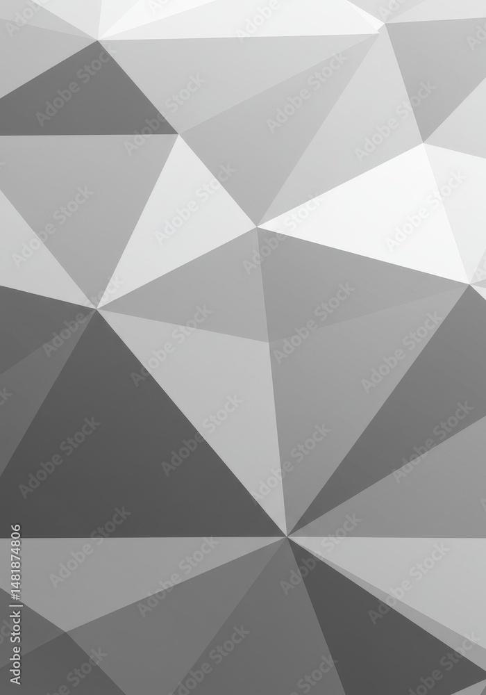 Poster abstract background gray geometric polygonal pattern
