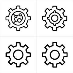 Gear icon set
