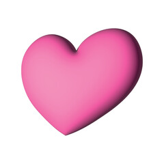 3d heart clipart Single element for design