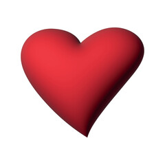3d heart clipart Single element for design