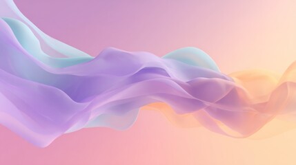 Abstract flowing fabric in pastel colors