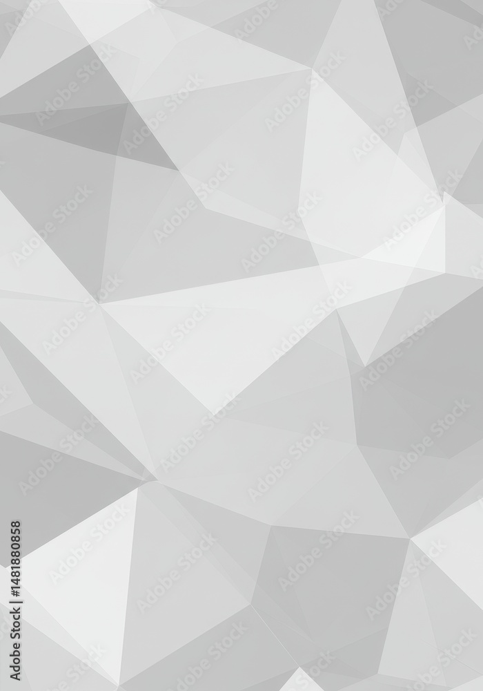 Aufkleber abstract background gray white polygon triangle pattern