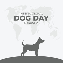 Naklejka premium national dog day illustration design vector