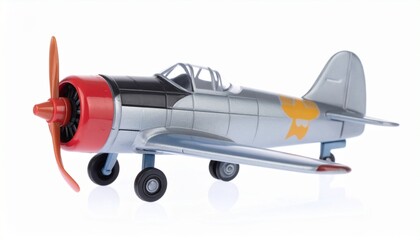 vintage airplane isolated on white