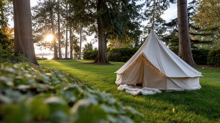 Serene Lakeside Tent Camping