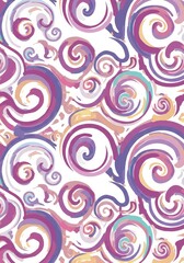 Abstract Background Illustration Colorful Swirls