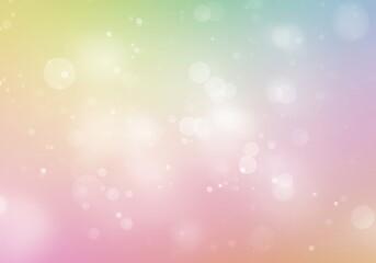 Abstract Background Illustration Rainbow Bokeh Lights