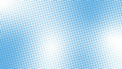 Fototapeta premium Digital blue dotted background with gradient effect. dotted background. monochrome halftone pattern. circles, dots