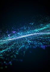 Abstract Background Illustration With Colorful Particles