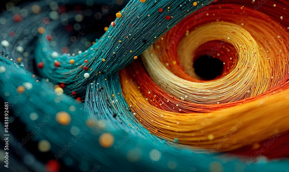 Aufkleber colorful swirling patterns create an abstract visual experience