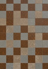 Abstract Background of a Checkered Tile Pattern