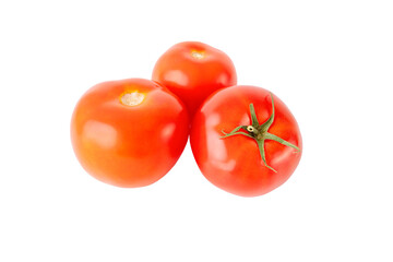 Tomatoes isolated on white background