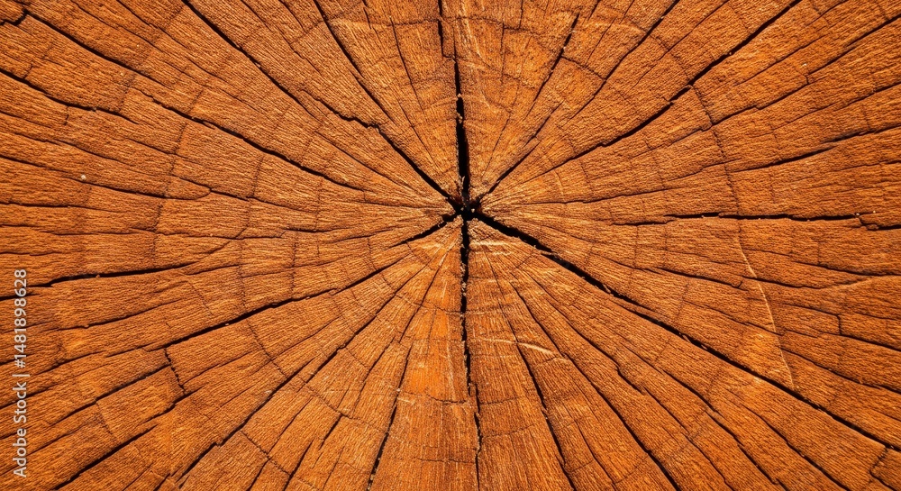 Aufkleber abstract background of cut tree trunk texture