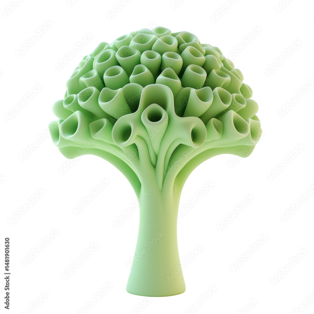 Aufkleber abstract vegetal form showcasing a repetitive cellular organic pattern