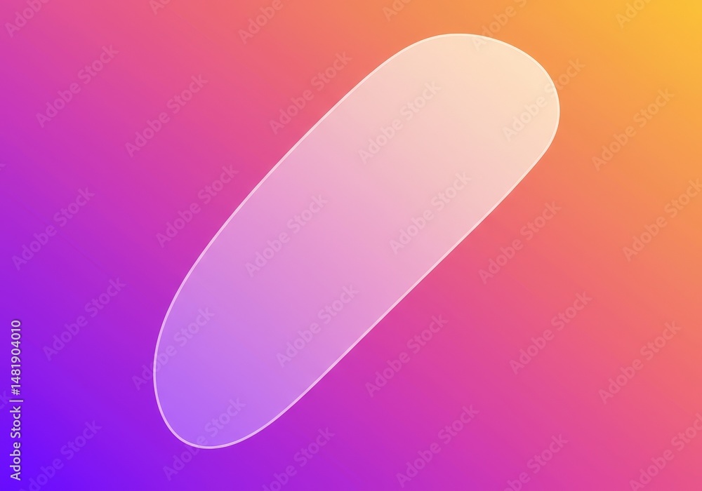 Poster abstract background oval shape gradient colors