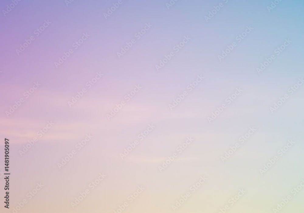 Poster abstract background pastel sky gradient with soft clouds
