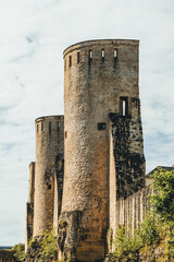 tower of the castle in luxembourg defending old city