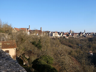 Fototapeta premium Rothenburg ob der Tauber Aussicht auf die Stadt