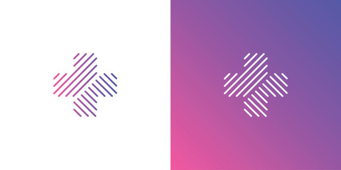 Cross Medical Line, Hospital or Clinic Logo Design