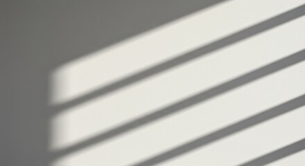 Obraz premium Abstract Background Photo of White Wall With Shadow Stripes