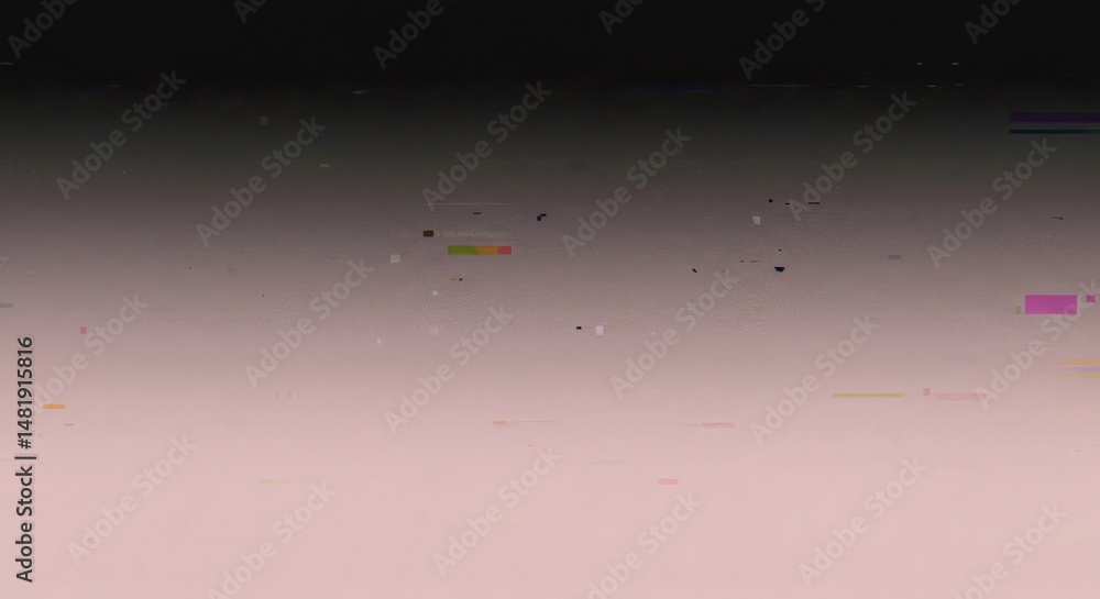 Poster abstract background pink gradient with digital noise and glitches