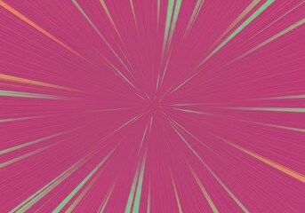 Abstract Background Pink Green Radial Burst