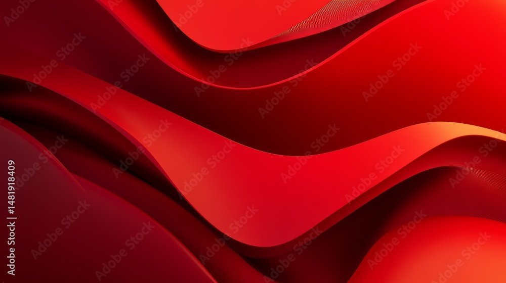 Aufkleber abstract 3d rendering of modern geometric shapes featuring minimalist design elements in neutral ton