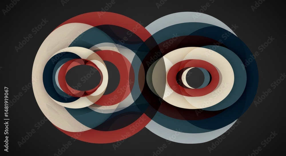 Poster abstract background pixel art infinity loop