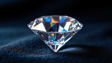 diamond on black background