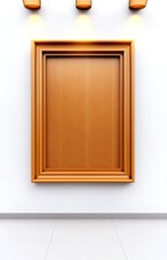 wooden frame on the wall