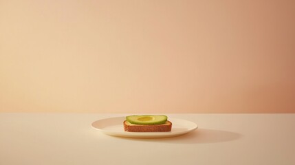 Avocado toast simple food photography