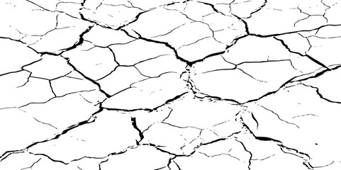  Cracked concrete rock black and white vector background.abstract grunge vector illustration.
Distressed Overlay Texture