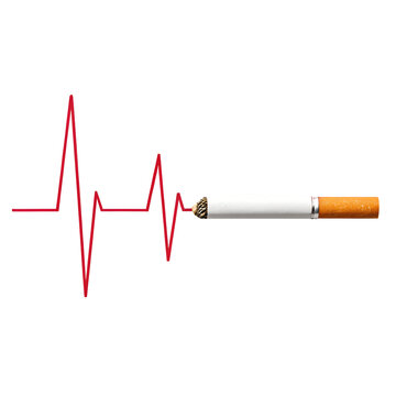 Cigarette on Heartbeat Line