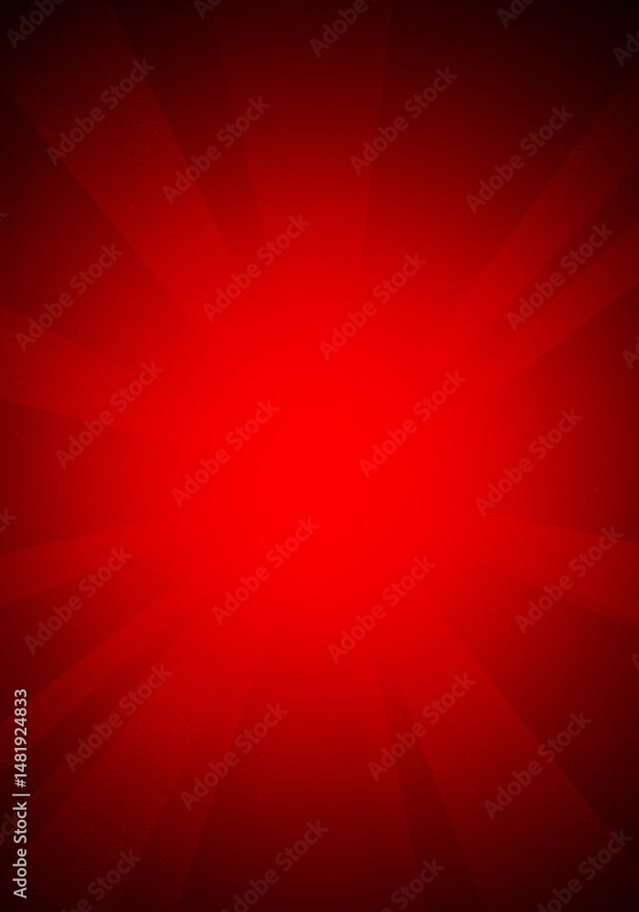 Poster abstract background red gradient with light rays illustration