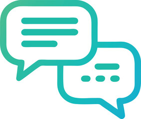 Fototapeta premium Chat Bubble Icon Vector – Speech Message Symbol for Communication Apps