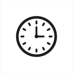 clock icon vector illustration