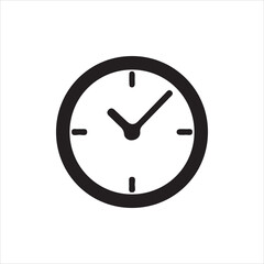 clock icon vector illustration