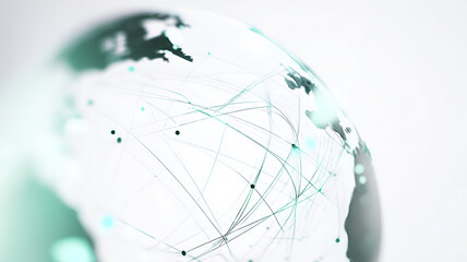 global connectivity and networking, with focus on data transfer and communication