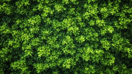 Lush green foliage with dense leafy patterns from above
