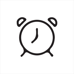 hand drawn vector illustration of an alarm clock