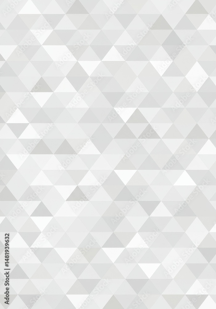 Poster abstract background white gray triangle pattern