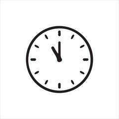 wall clock isolated on white