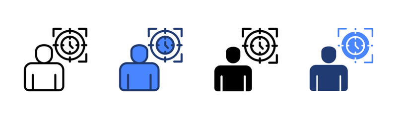 Focus Time icon sheet multiple style collection