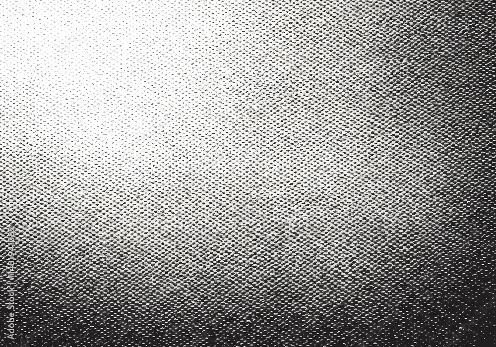 Poster abstract background with black and white gradient halftone dotted texture