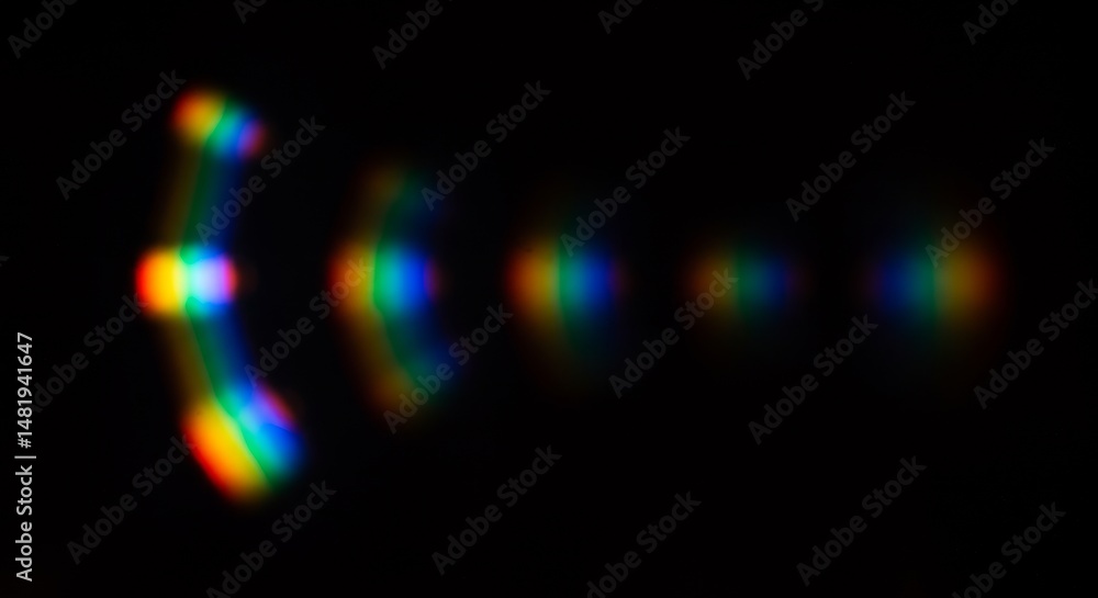 Poster abstract background with colorful light spectrum